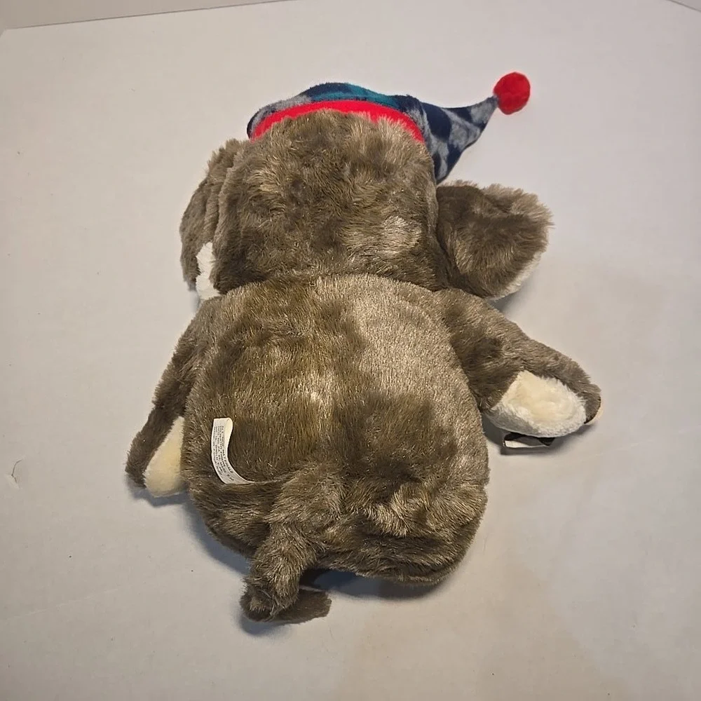 VTG Dayton Hudson Target Christmas Mouse Plush 12x14in Squeak Ear‎ Holiday 1980s